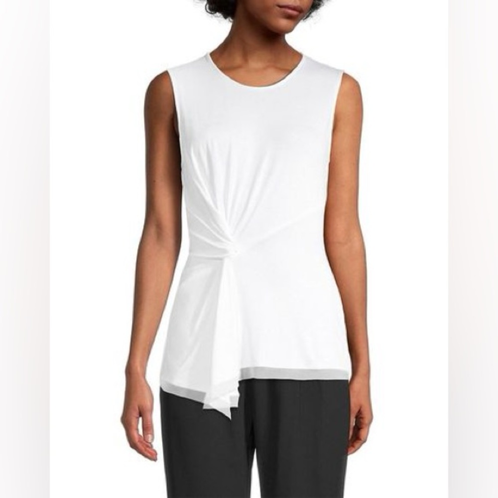 Kobi Halperin Stevie Knotted Sleeveless Top, White Size XS New w/Tag Retail $148 - Picture 1 of 16